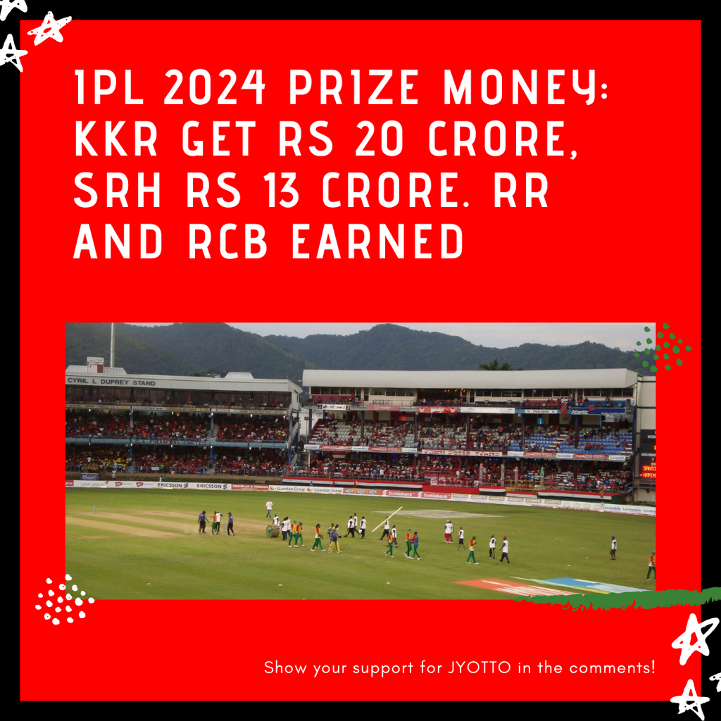 IPL 2024 Prize Money: KKR Get Rs 20 Crore, SRH Rs 13 Crore. RR And RCB Earned