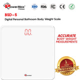 BSD-5 Super White Glass Digital Personal Bathroom Body Weight Scale | Medical Equipements