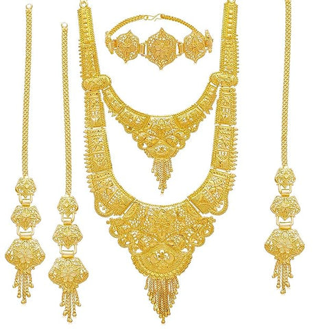 Wedding Jewellery Jewellery Set for Women (Golden)