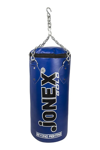 JJ Jonex Ultimate (2 Feet) Filled/Unfilled Heavy Punching Bag (PU) Material Boxing MMA Sparring Punching Training Kickboxing with Rust Proof Stainless Steel Hanging Chain (Blue) (MYC) Brand: JJ JONEX