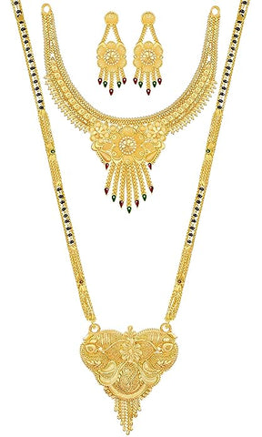 Mangalsutra And 1 Gram Golden Choker Necklace /Jewellry Set For Women