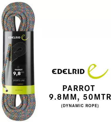 EDELRID Parrot Climbing Dynamic Rope Multicolours