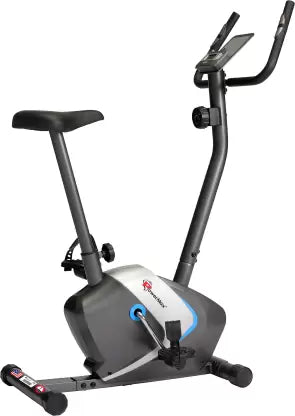 Powermax Fitness BU-350 Magnetic Upright Bike with iPad holder Upright Stationary Exercise Bike  (Black)