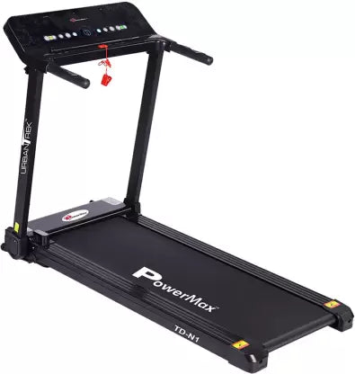 Powermax Fitness UrbanTrek TD-N1 - (2.0HP) Plug and Run with App for Android & iOS And Bluetooth speakers Treadmill