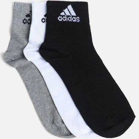 Adidas Men Pack Of 3 Ankle-Length Socks (Onesize)