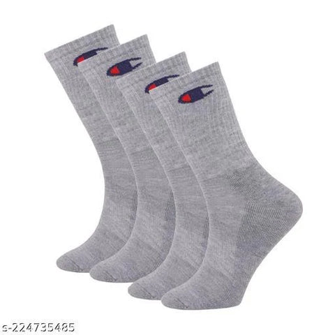 Champion Long Unisex Sports and Formal Socks (Pack of 3) Mens and Women's