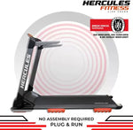 Hercules Fitness Treadmill for Home use with Space Saving Best in Class Treadmill Support 120 kg Home Gym Cardio Treadmill… Treadmill