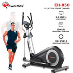 EH-850 Elliptical Cross Trainer with Hand Pulse, Water Bottle Cage for Home Use