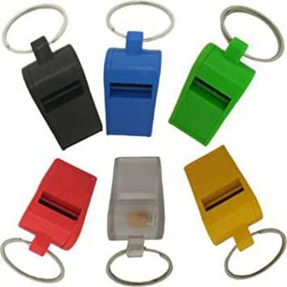 PMW Whistle - High Pitch - Pack of 6 - Plastic Loud Whistle Pealess Whistle  (Multicolor, Pack of 6)