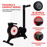RH-150 Magnetic Foldable Rowing Machine for Home use