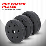 PDS-20P PVC Coated Cement Dumbbells Set