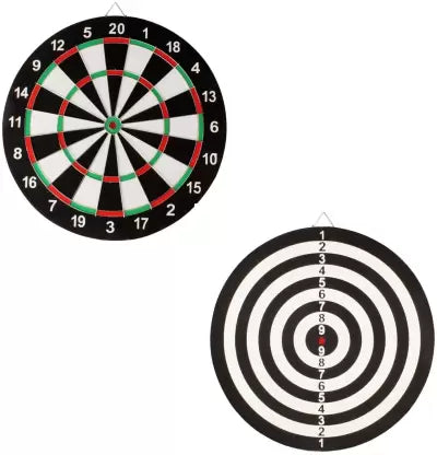12 INCHES DART BOARD PORTABLE DUAL FACE FOR KIDS