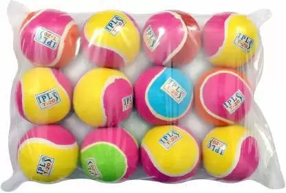 SBM tenis ball multi pack of 12 Tennis Ball  (Pack of 12, Multicolor)