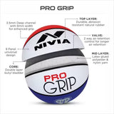 NIVIA Pro grip Basketball - Size: 7  (Pack of 1)