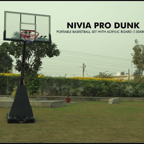 NIVIA Pro Dunk Portable Basketball Set