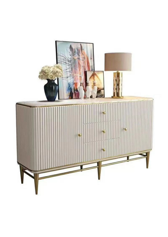 JSG Furniture Wooden Sideboard for Kitchen & Living Room | Chest of Drawers Wooden Cabinet | JSG CHESTER
