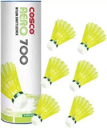 COSCO Badminton - Yellow  (Medium, 77, Pack of 6)