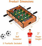 Football Table Soccer Game with 4 Rods Foosball Board Game
