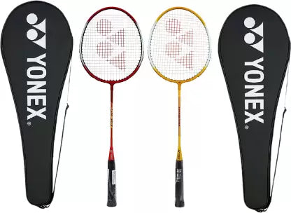 YONEX GR-303 Red, Yellow Strung Badminton Racquet  (Pack of: 2, 95 g)