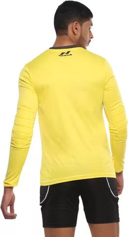 Solid Men Collared Neck Yellow T-Shirt