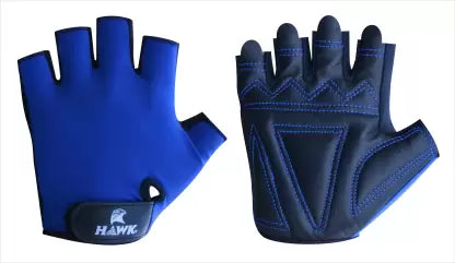 Cycling Gloves  (Blue, Black)