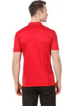 Solid Men Polo Neck Red T-Shirt