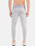 Self Design Men Grey Track Pants | TECHNOSPORT